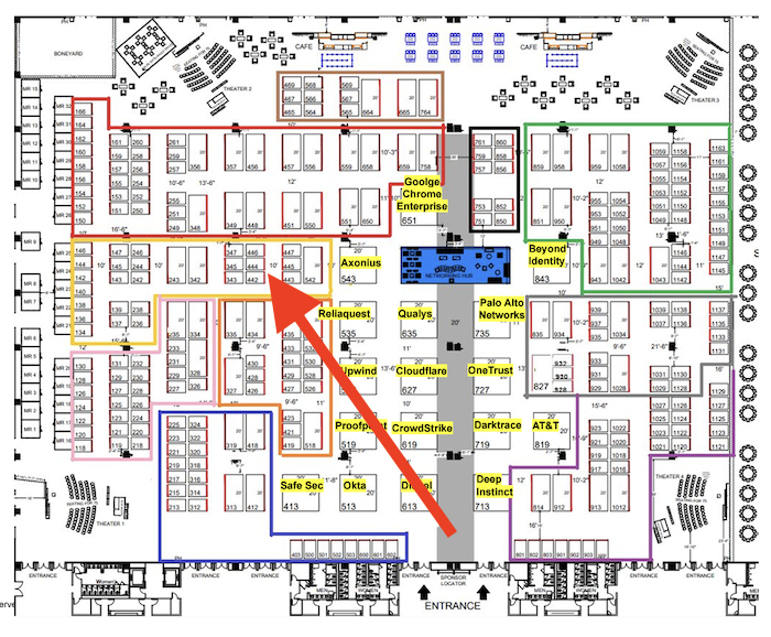 Gartner SRM Booth Map